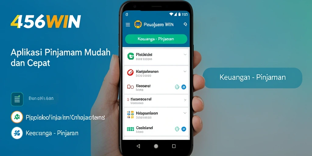 Antarmuka aplikasi Pinjaman 456WIN yang sederhana dan user-friendly.