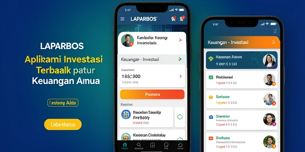 Antarmuka aplikasi LAPARBOS yang memudahkan pengguna berinvestasi.