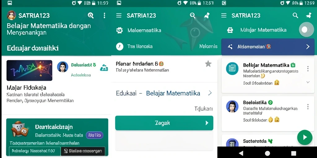 Tampilan antarmuka SATRIA123 yang interaktif dan menarik.