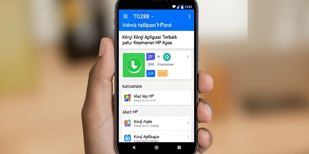 Tampilan antarmuka dan fungsi utama dari aplikasi Kunci Aplikasi TO288.