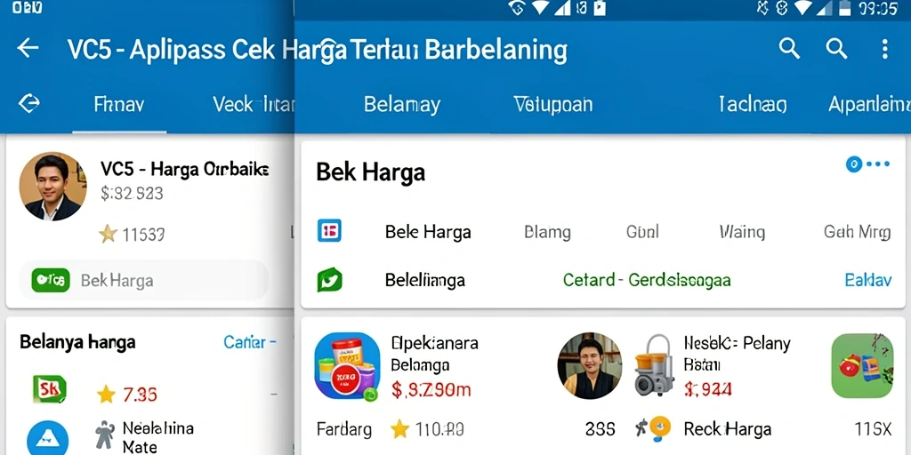 Antarmuka VC5 yang menampilkan fungsi Cek Harga secara komprehensif.